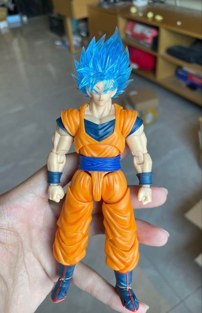 S.H.Figuarts用 孫悟空 スーパーサイヤ人ブルー カスタムヘッドパーツ