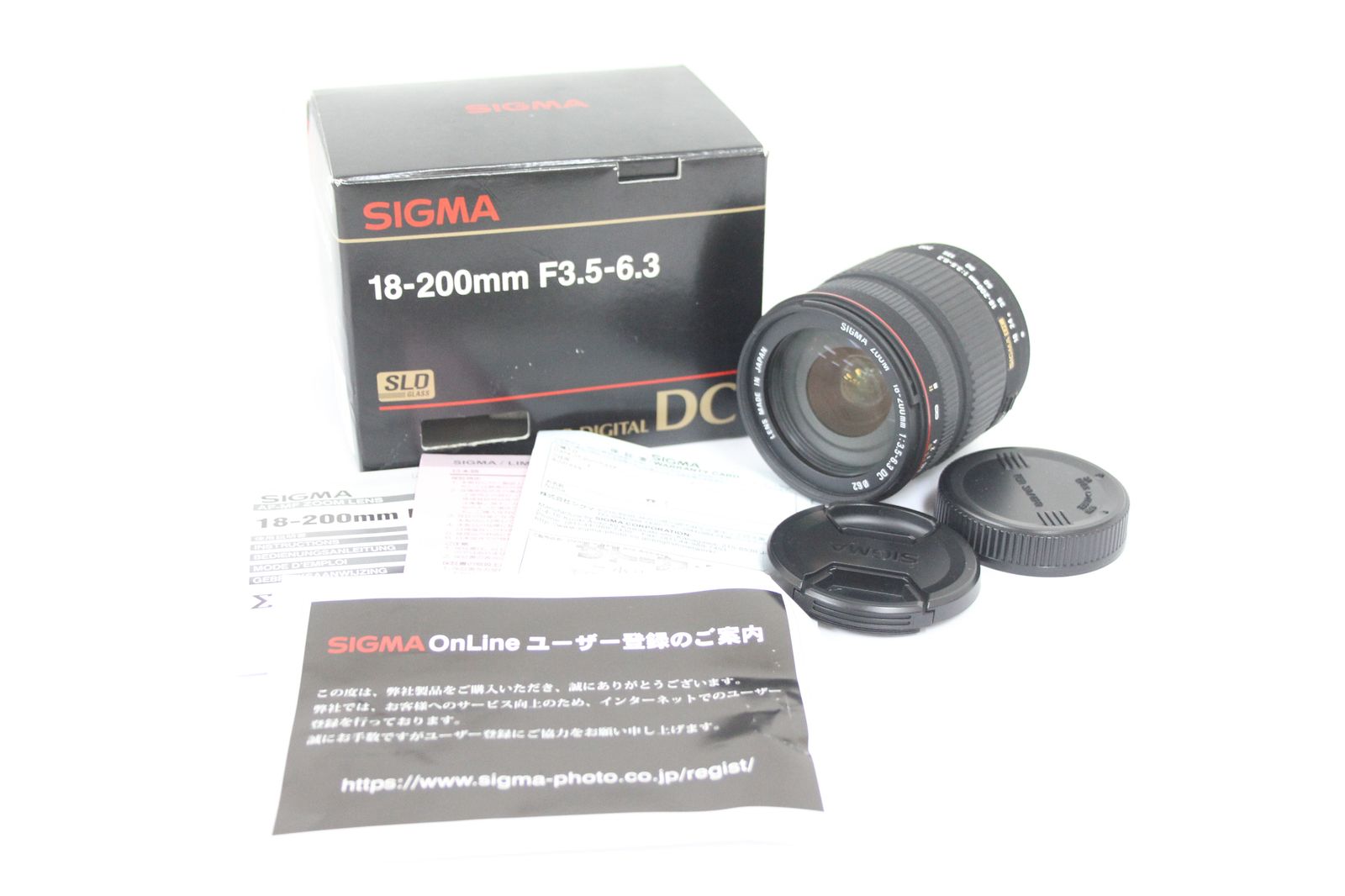 返品保証】 【元箱付き】シグマ Sigma ZOOM 18-200mm F3.5-6.3 DC 