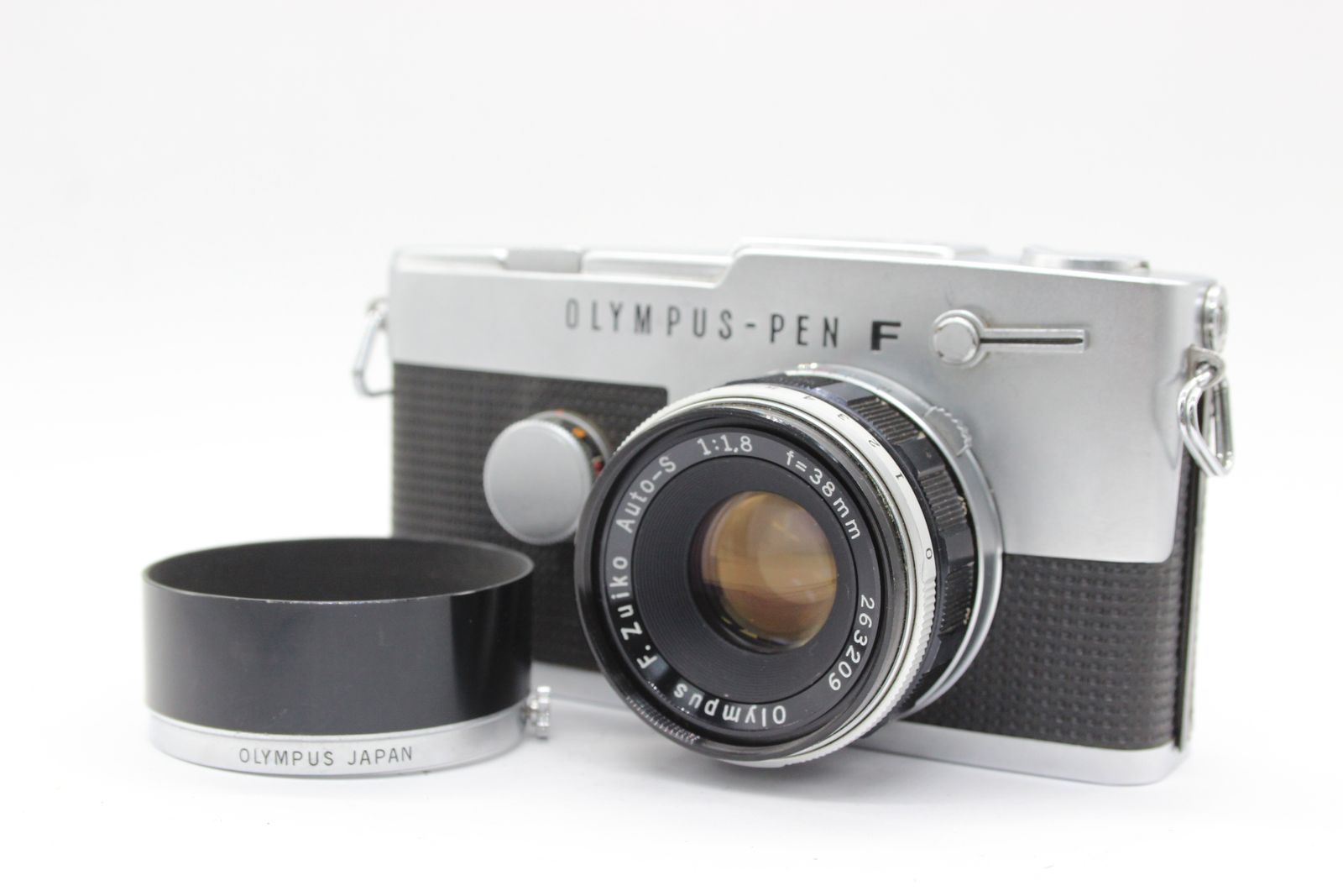 カメラ 【返品保証】 オリンパス Olympus-Pen F PEN-FT F.Zuiko Auto-s