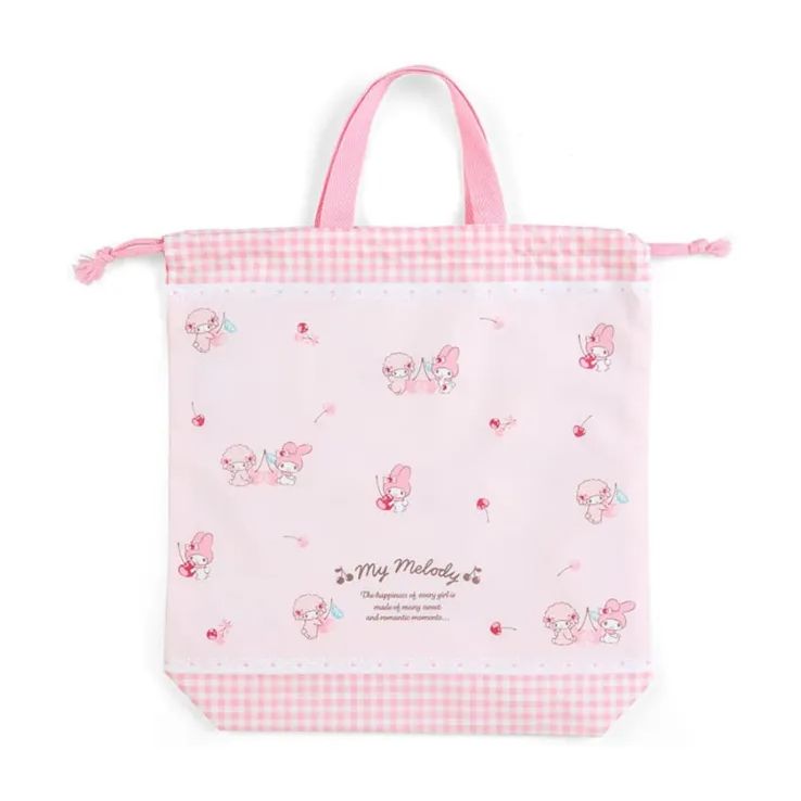 マイメロディ サンリオ(SANRIO) 持ち手付き巾着 手提げ袋