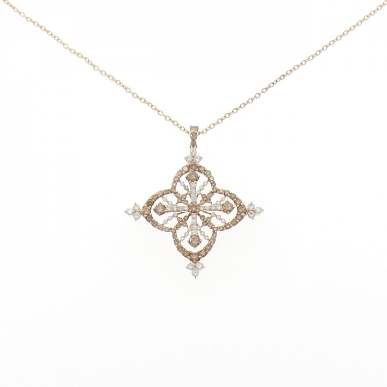 K18PG ダイヤモンド ペンダントトップ 1.00ct