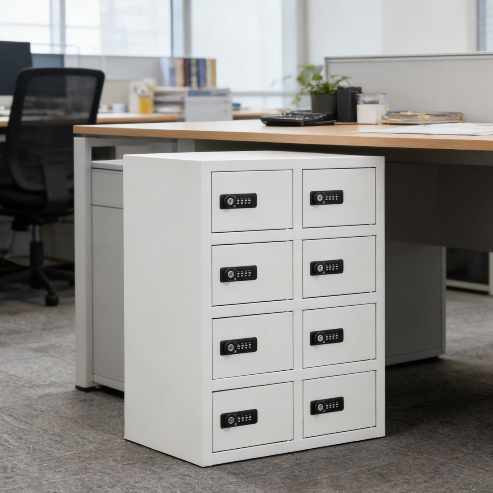 貴重品ロッカー 8人用 小型 貴重品 金庫セキュリティキャビネット