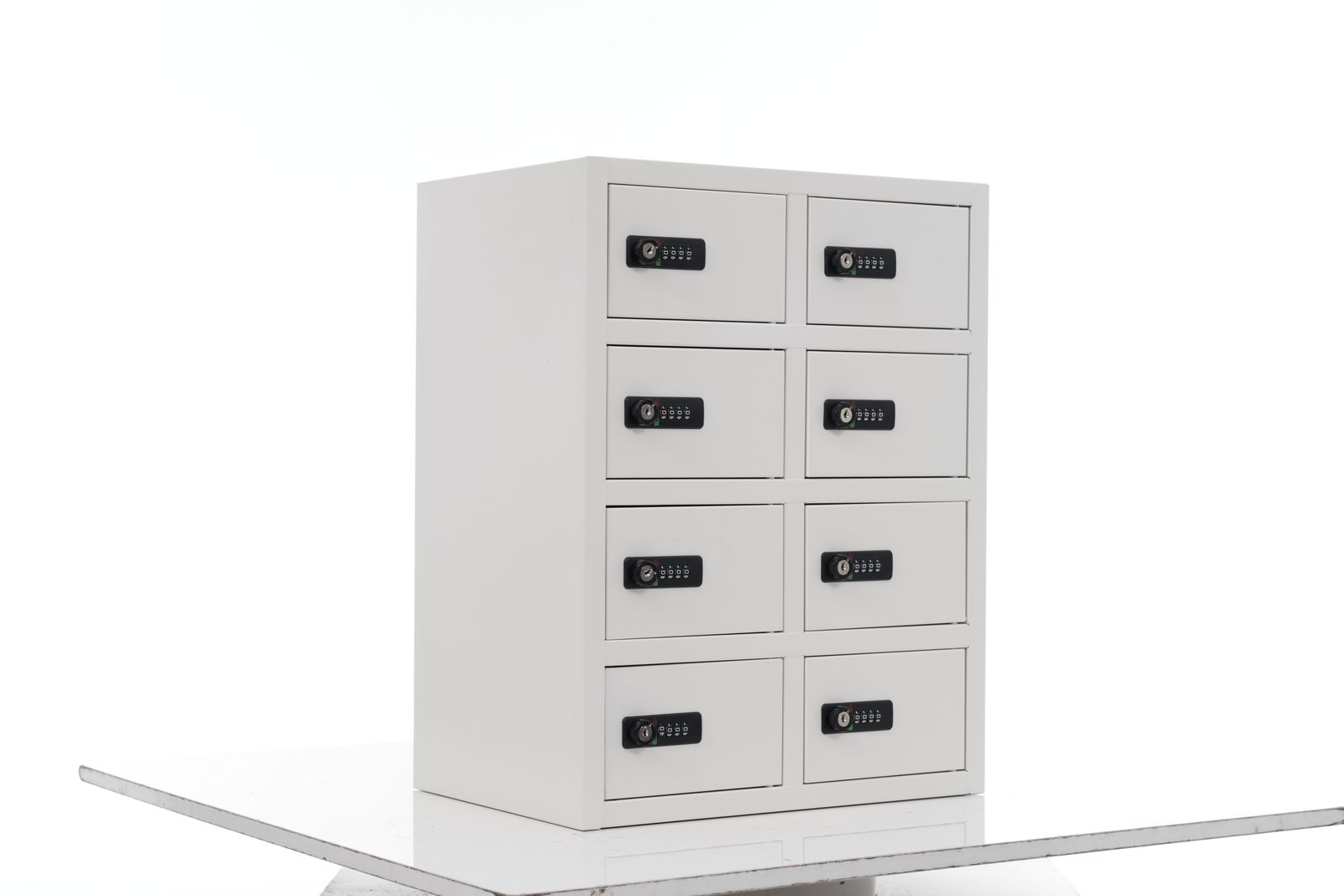 貴重品ロッカー 8人用 小型 貴重品 金庫セキュリティキャビネット