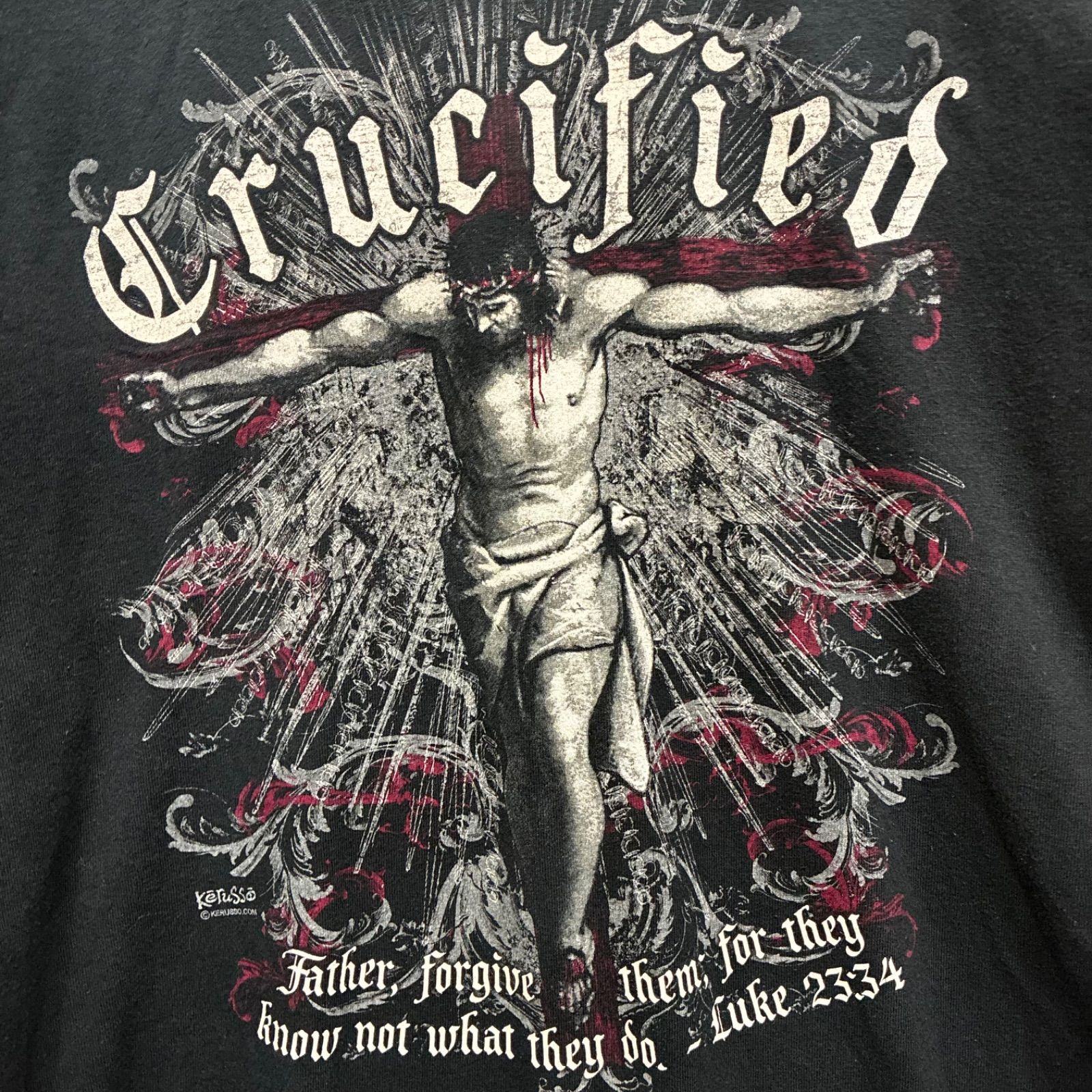 GILDAN Lサイズ Kerusso 古着 ユーズド Tシャツ キリスト 十字架