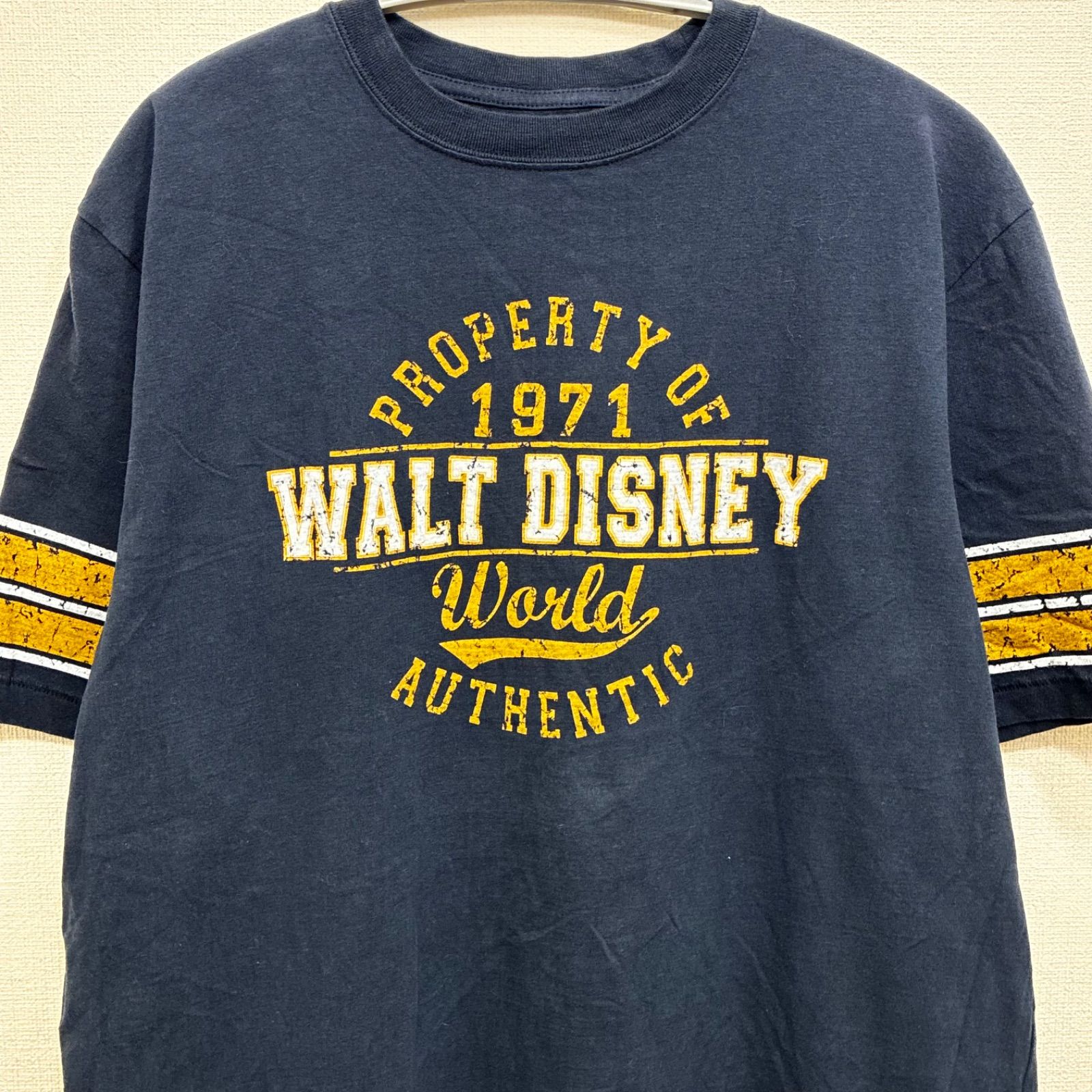 ウォルト ディズニー カレッジ風 ロゴ Tシャツ Disney Lサイズ 