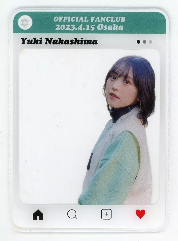 中古】キーホルダー 中島由貴(左向き) SNS風キーホルダーC 「中島由貴