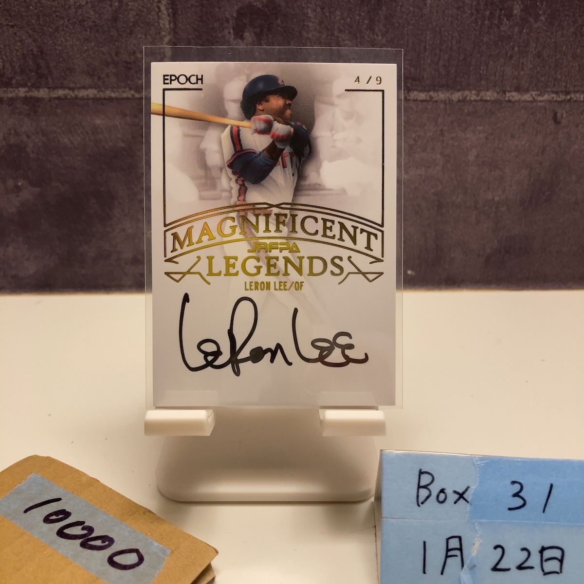 2022 EPOCH Magnificent Legends Leron Lee レロン・リー 4/9 直筆