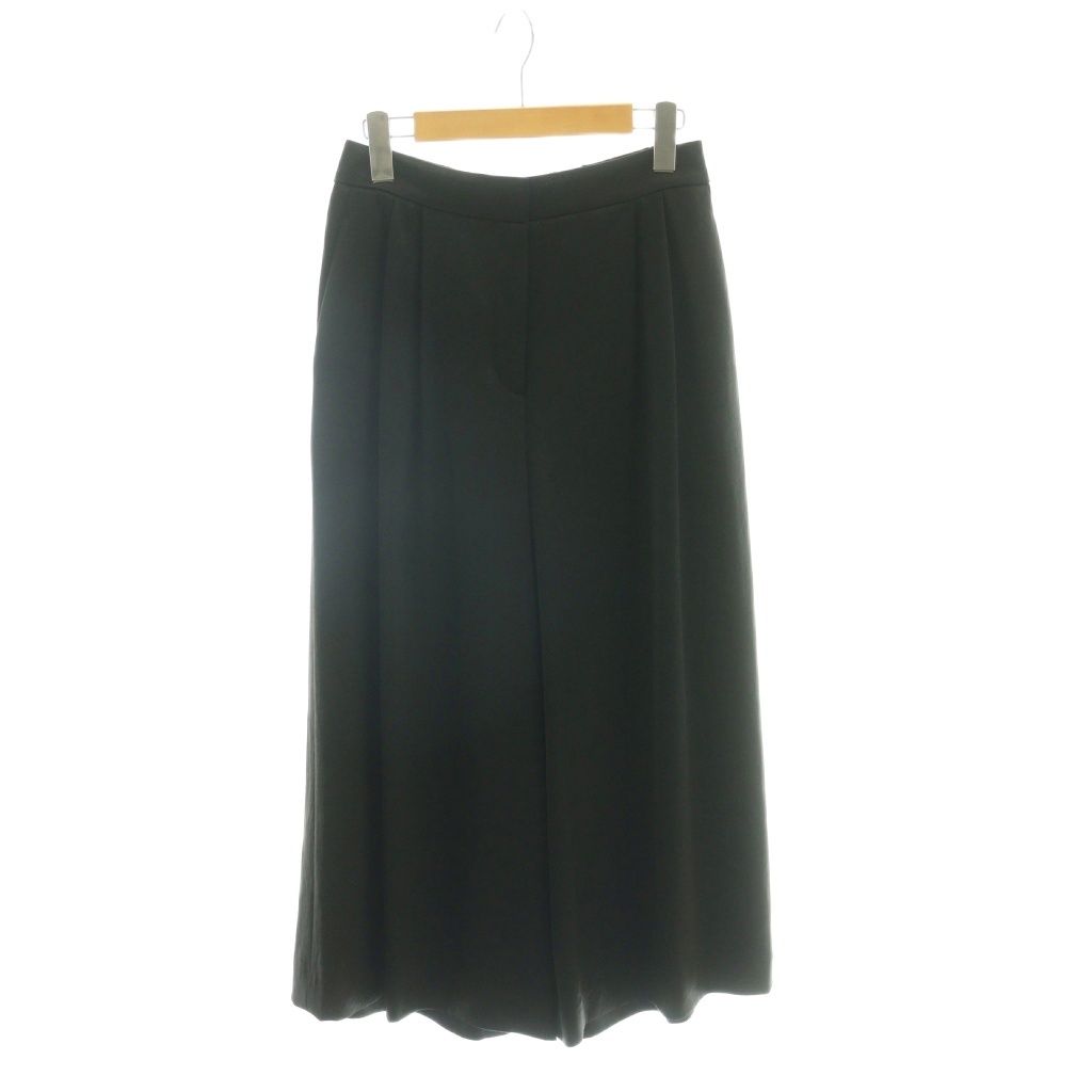 セオリーリュクス theory luxe サテン スラックス パンツ 38 黒