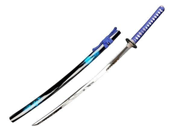 模造刀 美術刀剣 泉水 せんすい 大刀 マーブル 青 V.ROAD☆彡 22b45f31