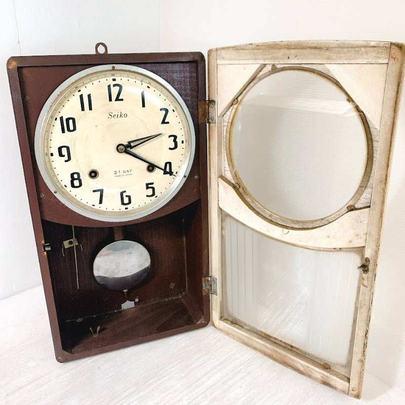 SEIKO セイコー 壁掛け時計 振り子時計 ジャンク品 昭和レトロ - メルカリ