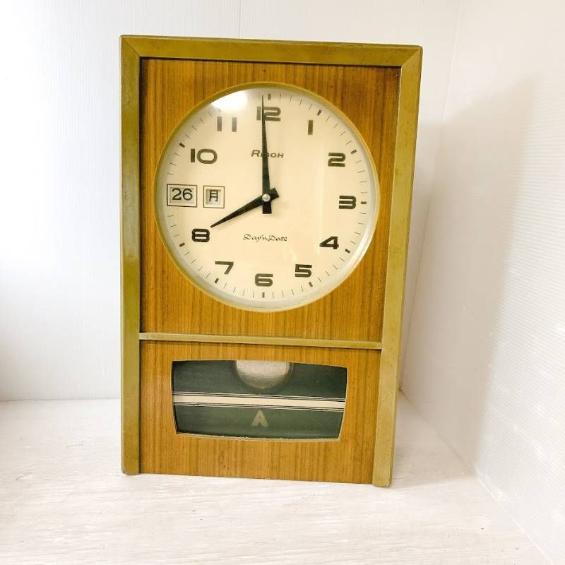 RICOH リコーDatester ディンデート 壁掛け時計 昭和レトロ ジャンク