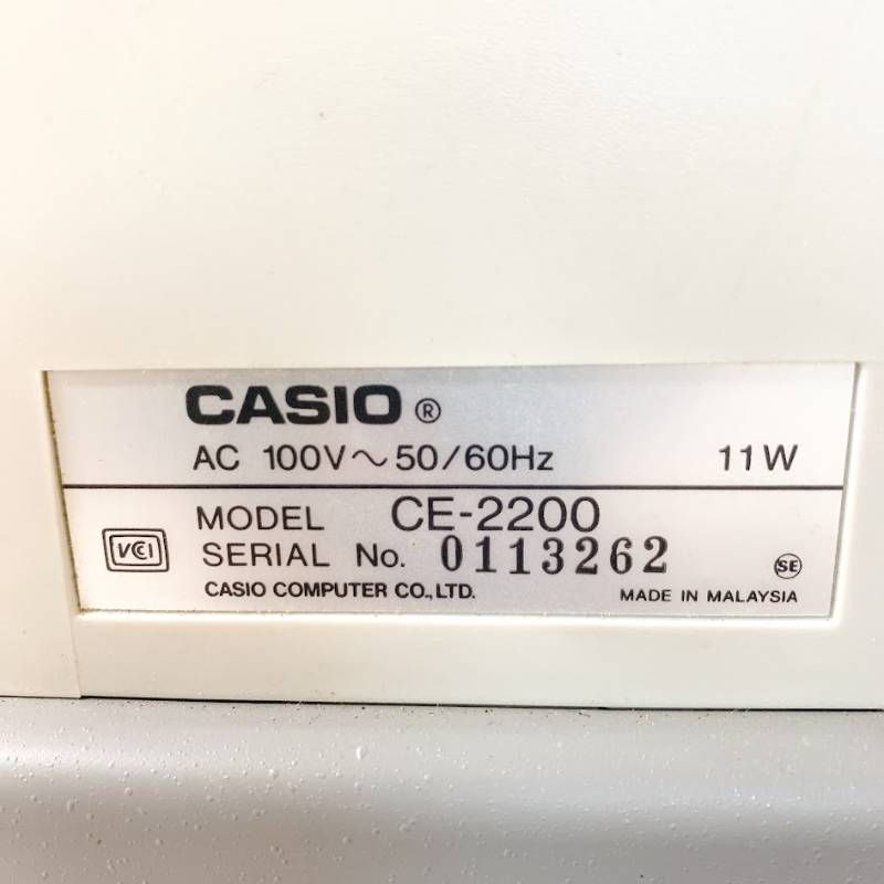 カシオ CASIO レジスター CE-2200 鍵4本付き - メルカリ