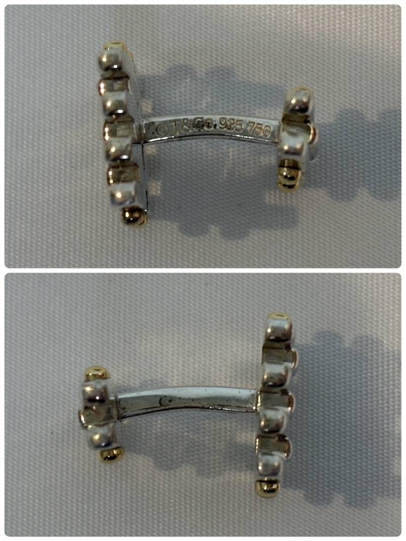 Tiffany ティファニー ゲートリンク 925 750 カフスボタン - メルカリ