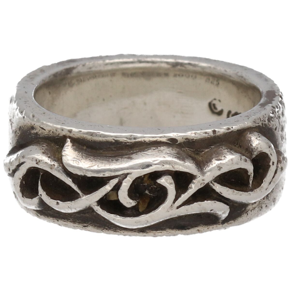 中古】 CHROME HEARTS クロムハーツ ダブル ナロー ヴァイン バンド 