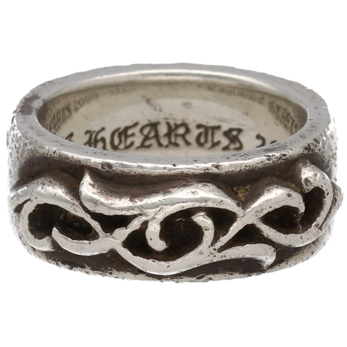 中古】 CHROME HEARTS クロムハーツ ダブル ナロー ヴァイン バンド 