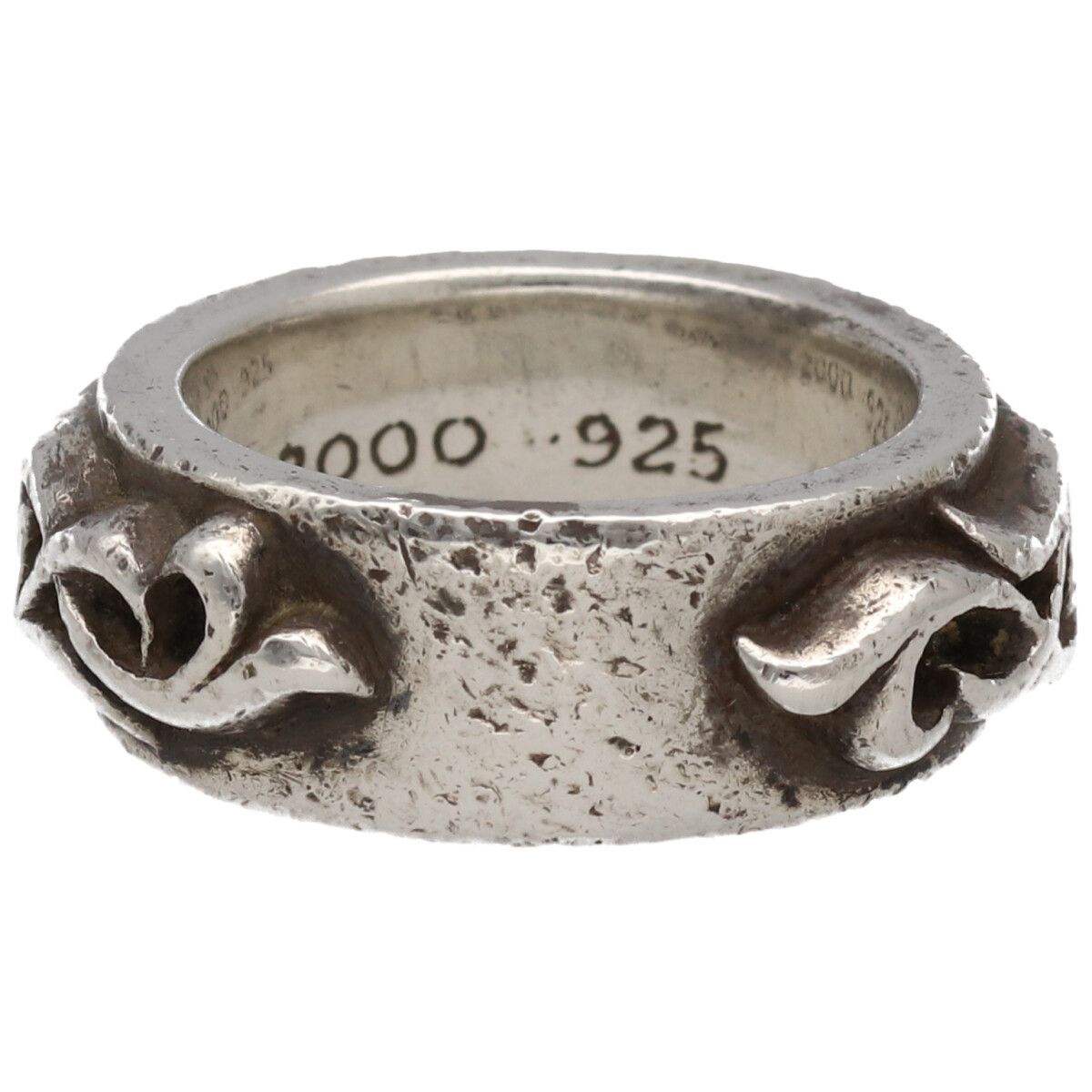 中古】 CHROME HEARTS クロムハーツ ダブル ナロー ヴァイン バンド 