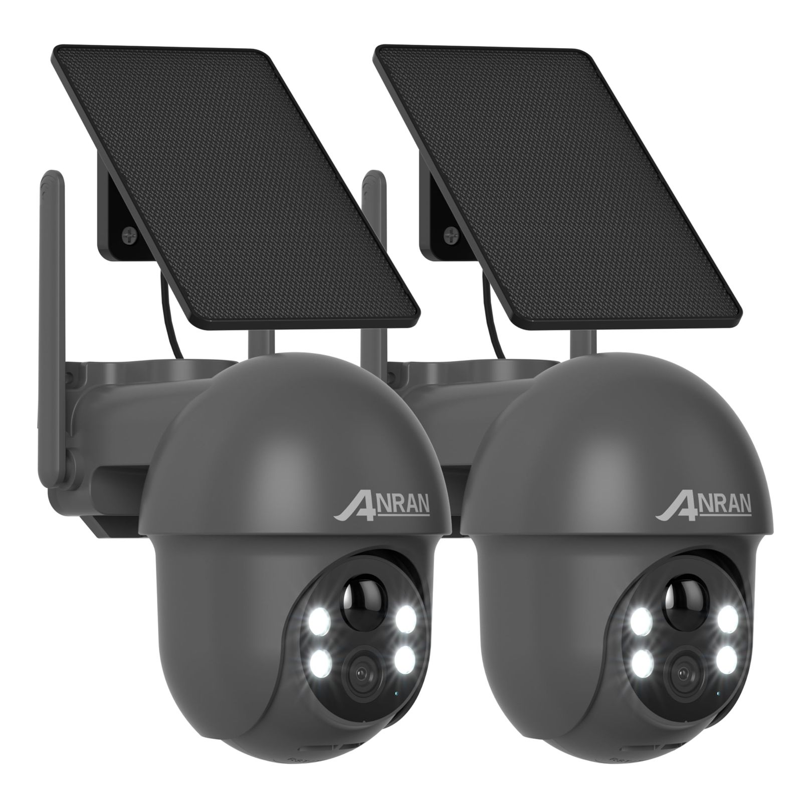 新品】【2025超化版500万画素・ソーラーパネル付き・完全無線】ANRAN