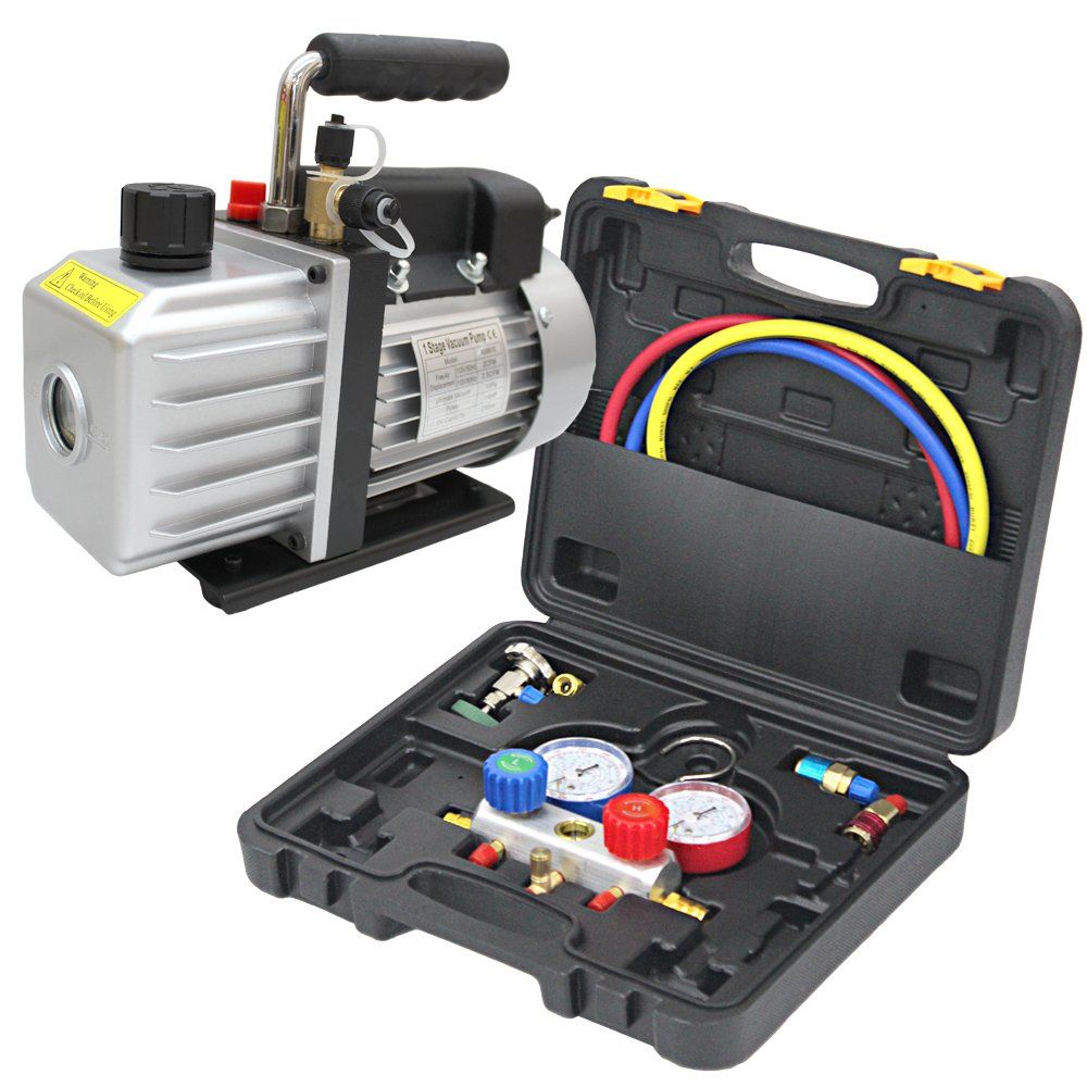 WEIMALL エアコン マニホールドゲージセット R134a R32 R410a R404a