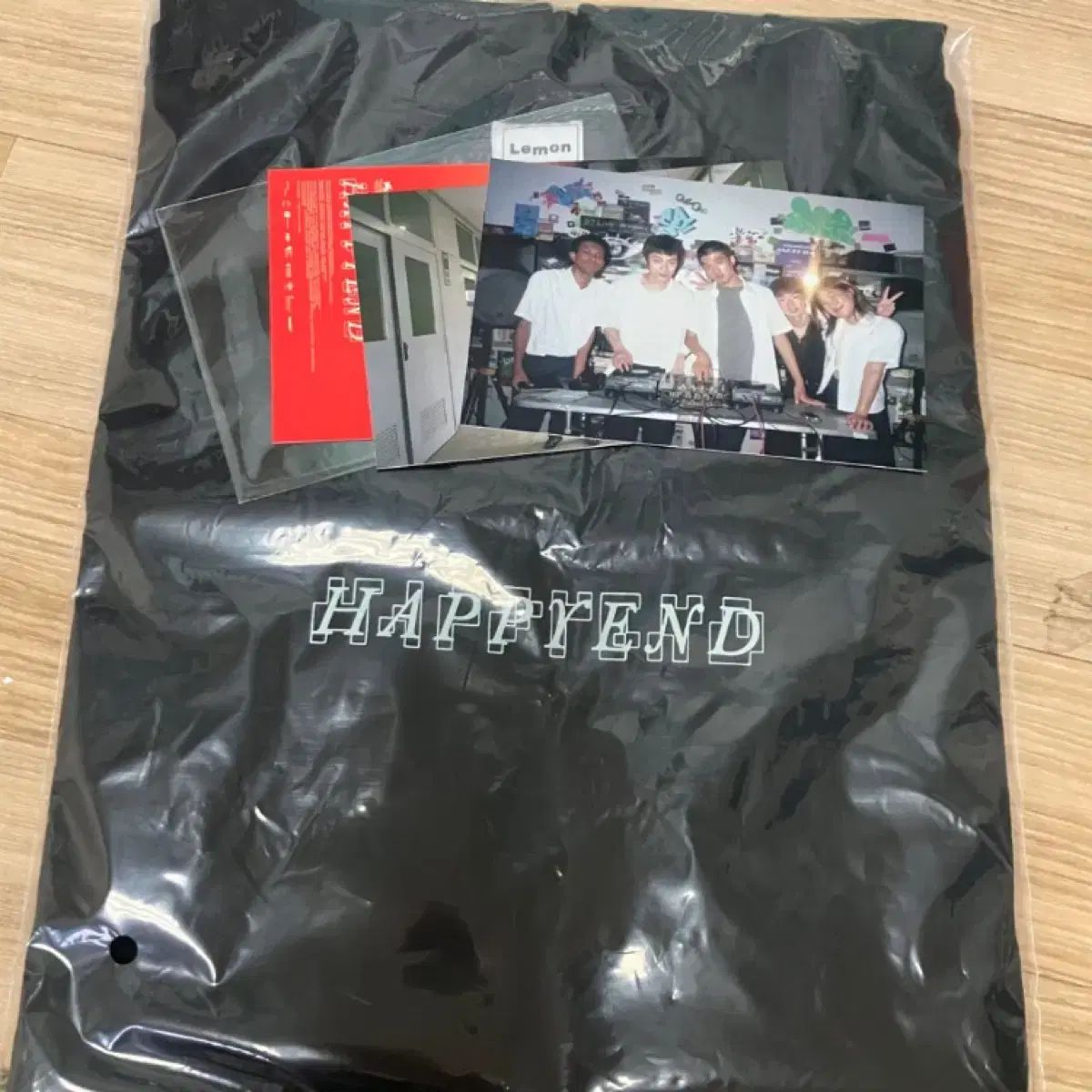 ハッピーエンド グッズパッケージ 半袖 Tシャツ 特典 レモンSEOUL CAR HAPPYEND