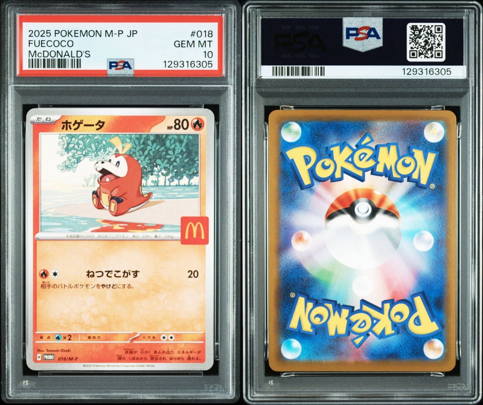 PSA10】ポケモンカード マクドナルド プロモ ニャオハ ホゲータ
