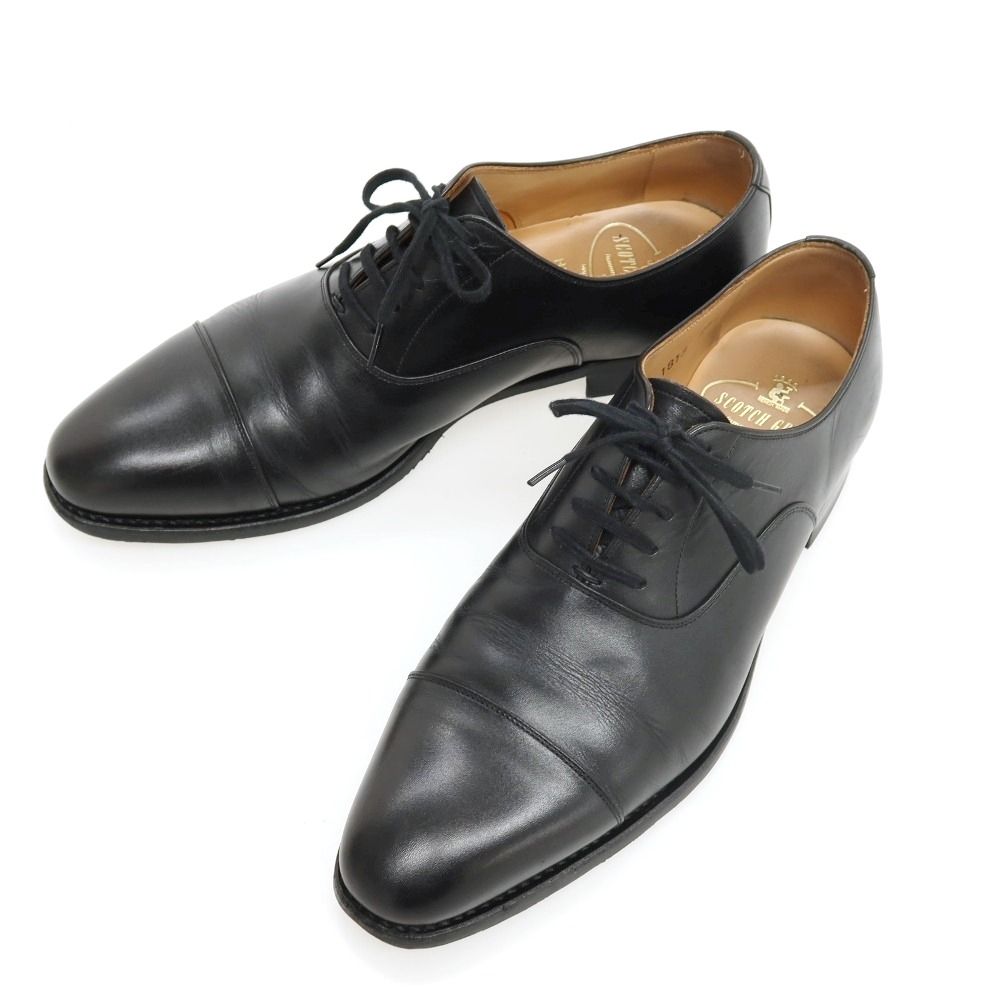 【中古】スコッチグレイン SCOTCH GRAIN ストレートチップ ドレスシューズ ブラック【サイズ25 1/2】【メンズ】