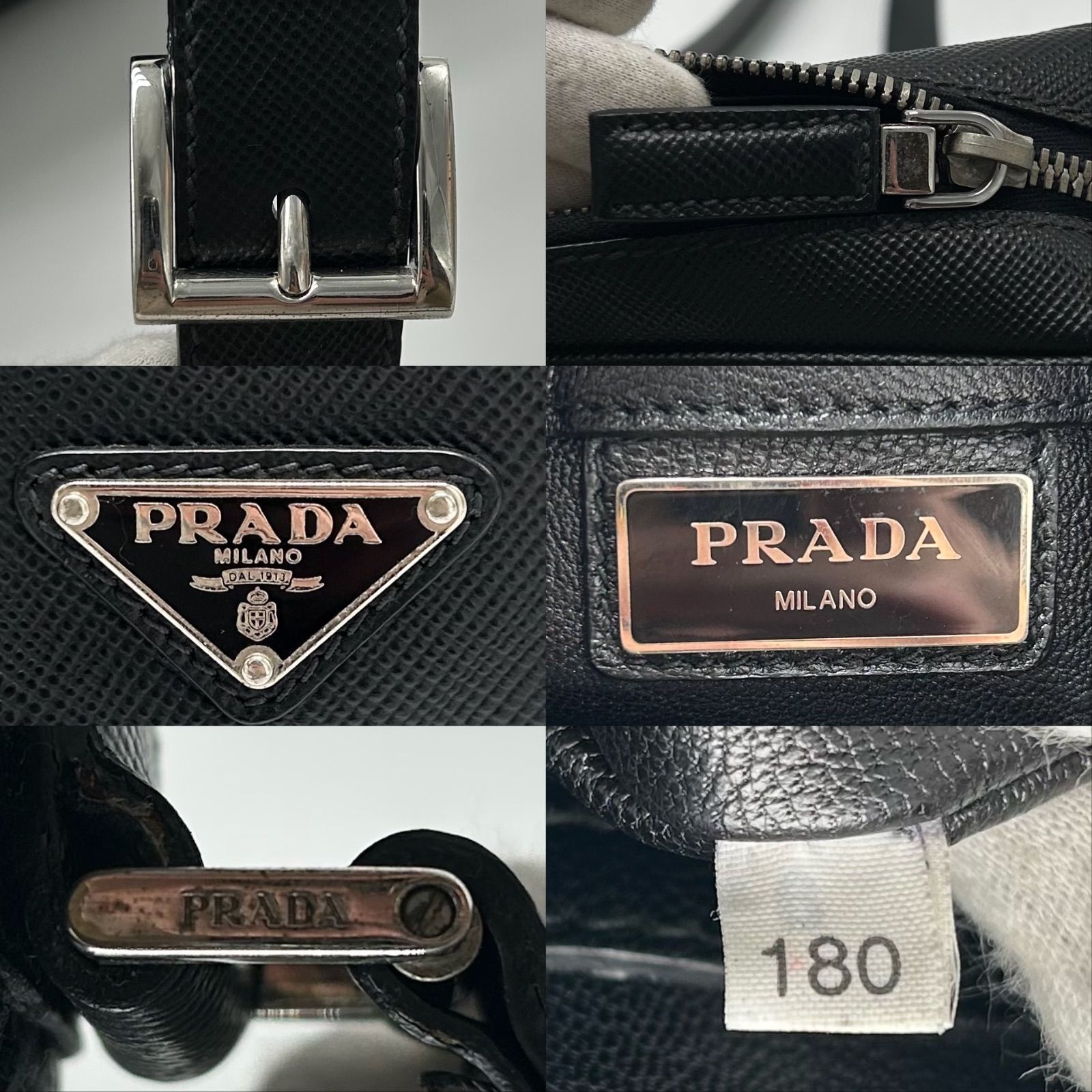 美品 PRADA プラダ ショルダーバッグ ビジネス ボディー 肩掛け 斜 