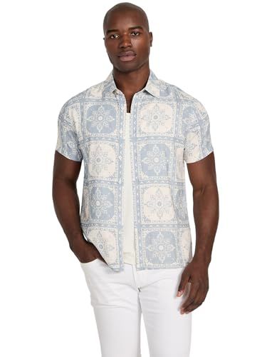 新品 [ゲス] SS MOSLEY TILE PRINT SHIRT