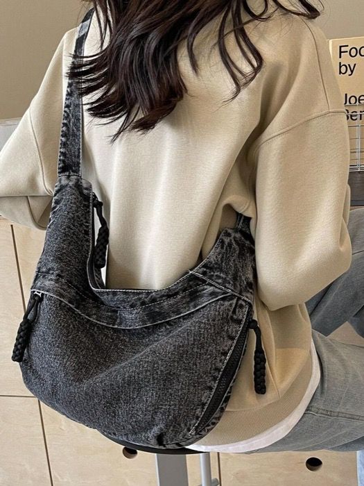 バッグ メンズ ショルダーパック 1個 ファッショナブルな桃の木柄 ビンテージ 調整可能なショルダーストラップ大容量クレセントシェイプ クロスボディバッグ、マルチポケット、水洗いしわくちゃナイロン、カジュアル 仕事