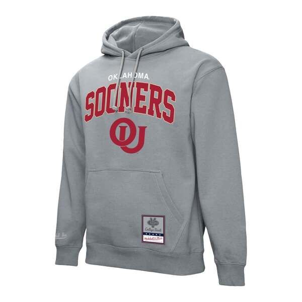 ミッチェルネス メンズ アウター パーカー・スウェット Mens Mitchell ミッチェルネス メンズ アウター パーカー・スウェット Mitchell Ness Gray Detroit Lionslot Pullover Hoodie Gray グレー