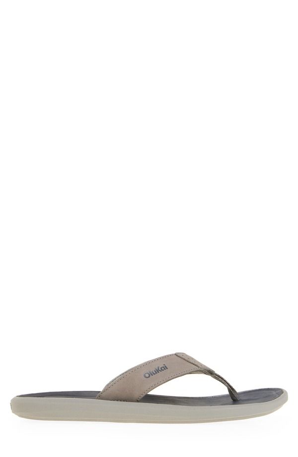 オルカイ メンズ シューズ サンダル OluKai Pili Flip Flop Ash Mood Indigo アッシュ