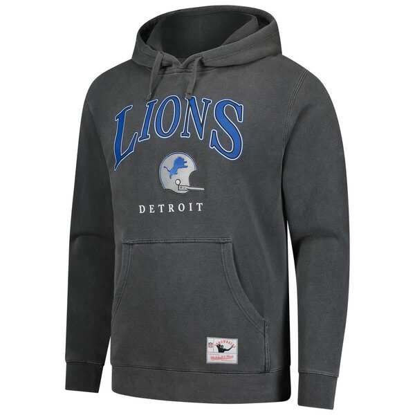 ミッチェルネス メンズ アウター パーカー・スウェット Mens Mitchell ミッチェルネス メンズ アウター パーカー・スウェット Mitchell Ness Gray Detroit Lionslot Pullover Hoodie Gray グレー