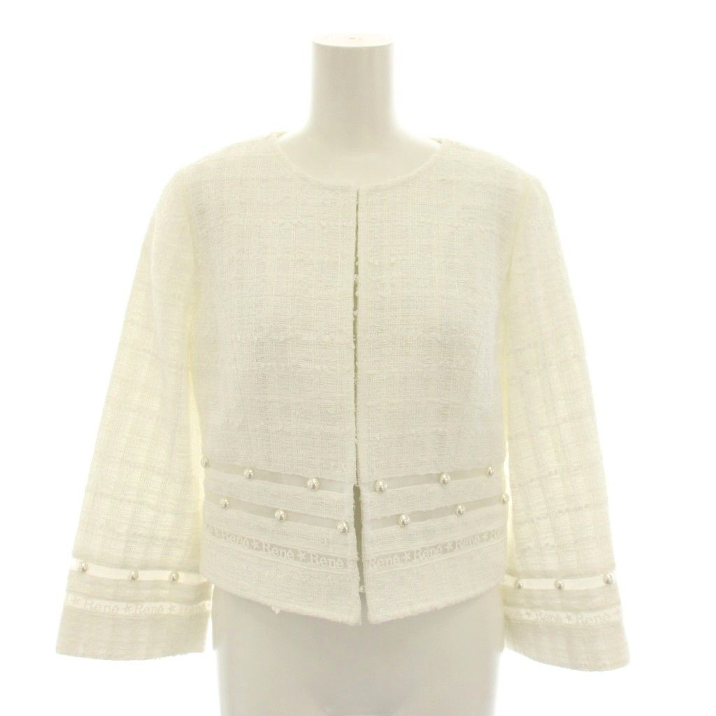 ルネ Rene マリア ケント MALHIA KENT ノーカラージャケット アウター