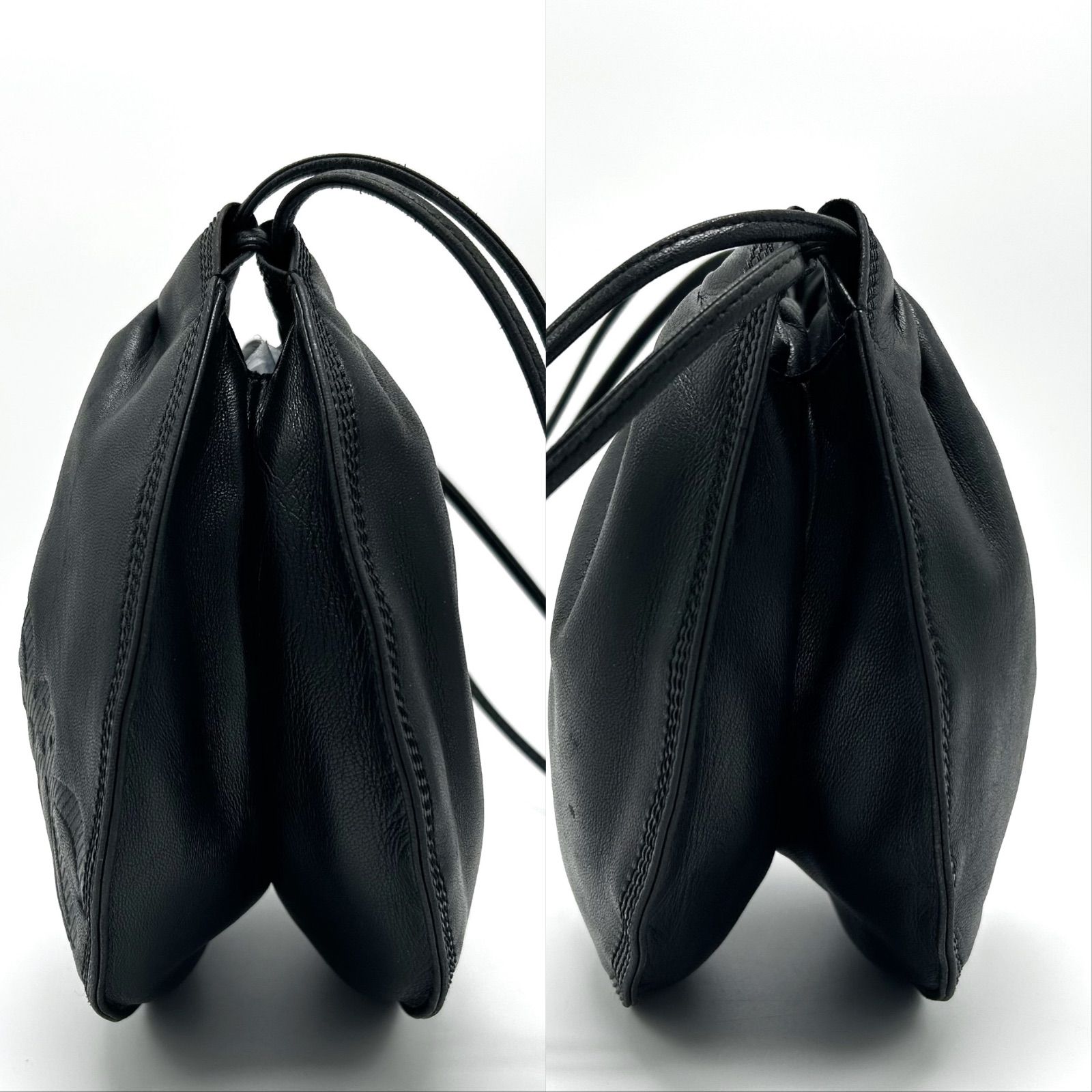 美品 LOEWE ロエベ アナグラム 巾着 ショルダーバッグ 肩掛け 斜めがけ