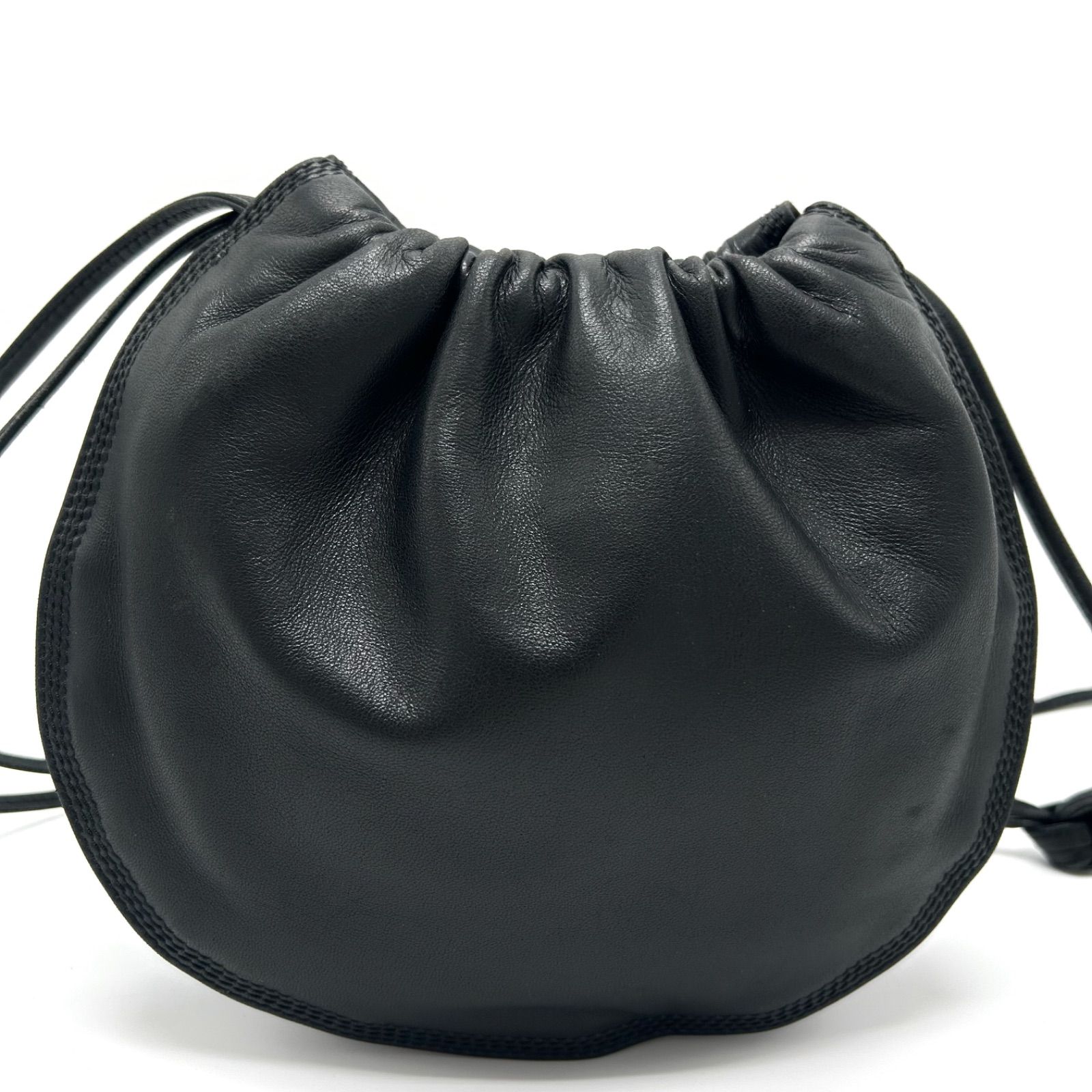 美品 LOEWE ロエベ アナグラム 巾着 ショルダーバッグ 肩掛け 斜めがけ