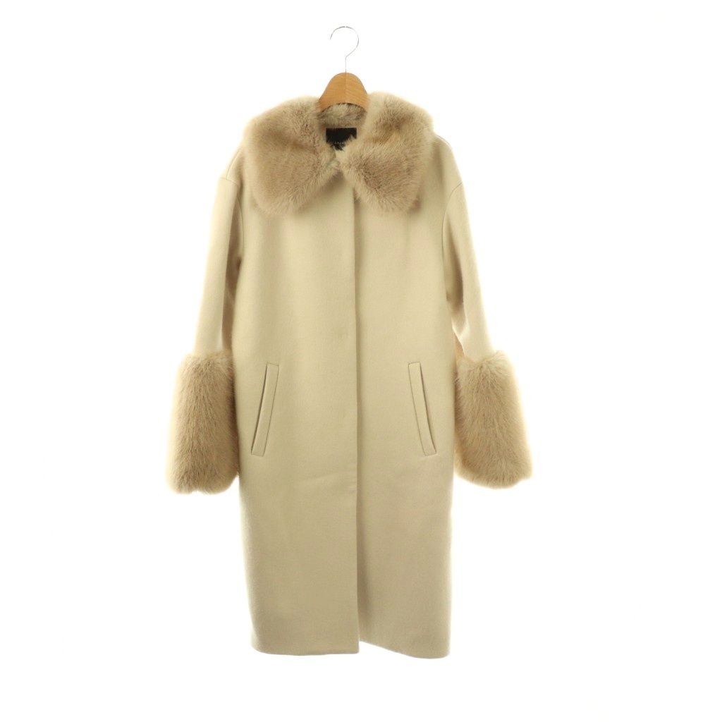 アニュアンス anuans 24AW ファートリムコクーンコート ロング F オフ