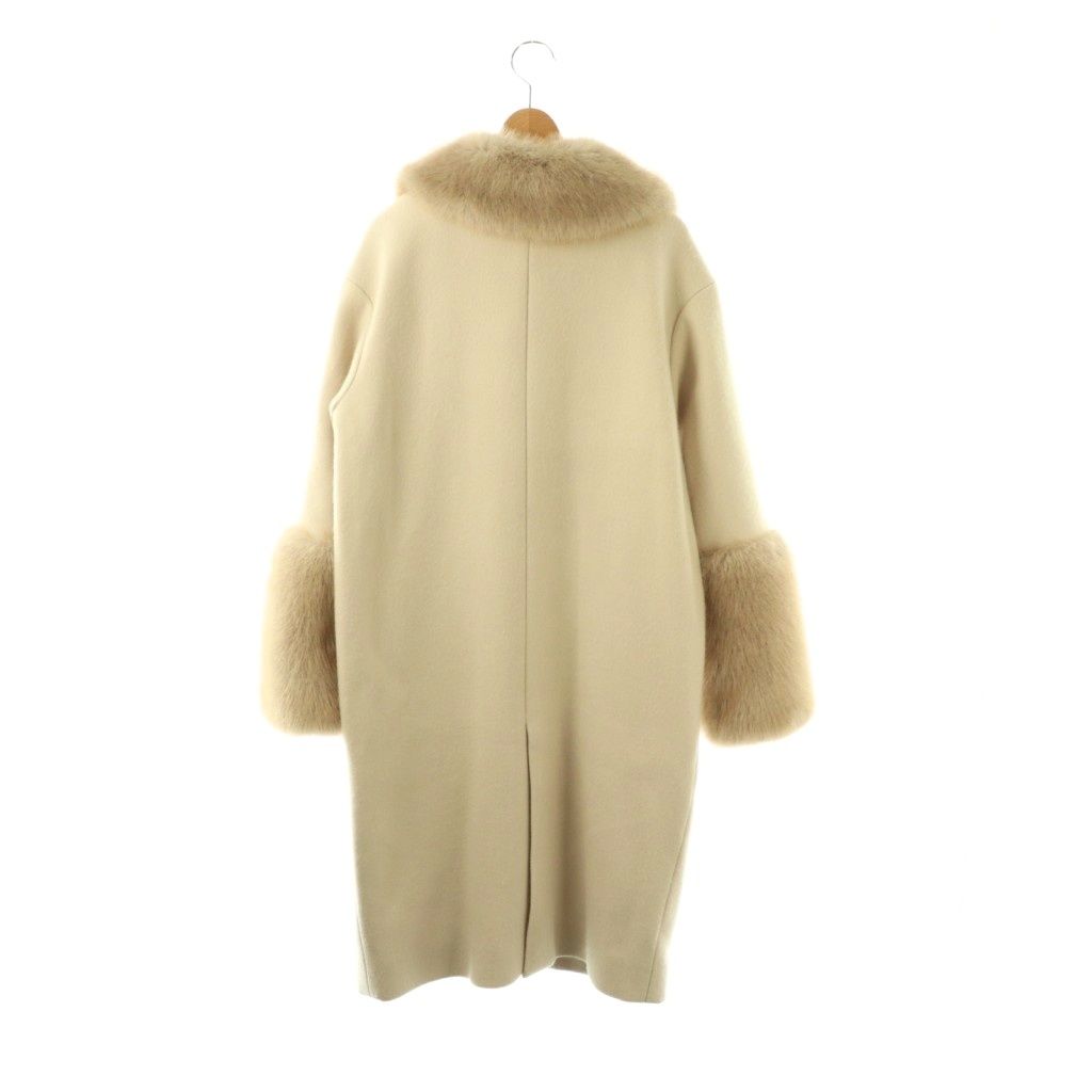 アニュアンス anuans 24AW ファートリムコクーンコート ロング F オフ