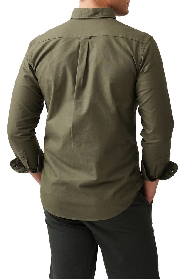 ロッドアンドグン メンズ トップス シャツ オックスフォード コットン ダウン Rodd Gunn Oxford Cotton ButtonDown Shirt Forest フォレスト