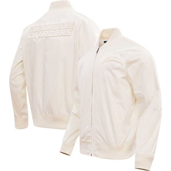 プロスタンダード メンズ アウター ジャケット・ブルゾン Mens Pro Standard Cream Los Angeles Chargers Neutral FullZip Jacket Cream クリーム