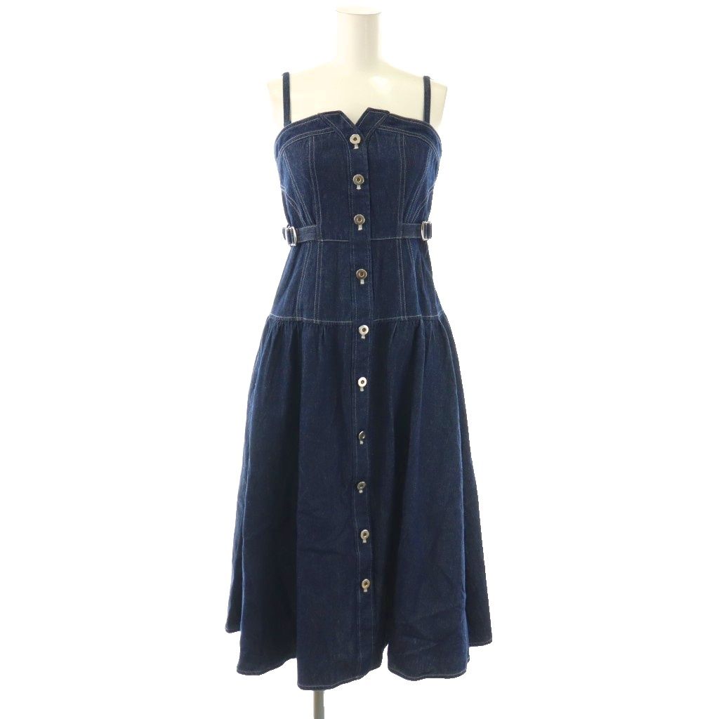 アプワイザーリッシェ Apuweiser-riche デニムステッチドレス