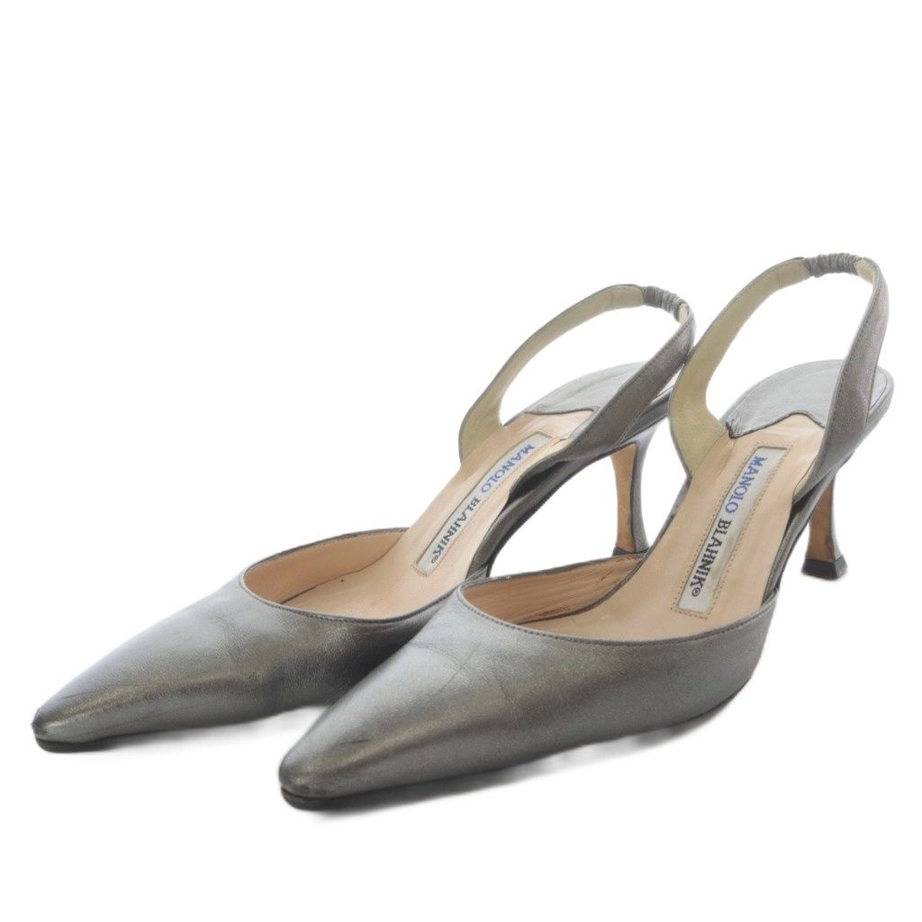 マノロブラニク MANOLO BLAHNIK スリングバックパンプス ハイヒール