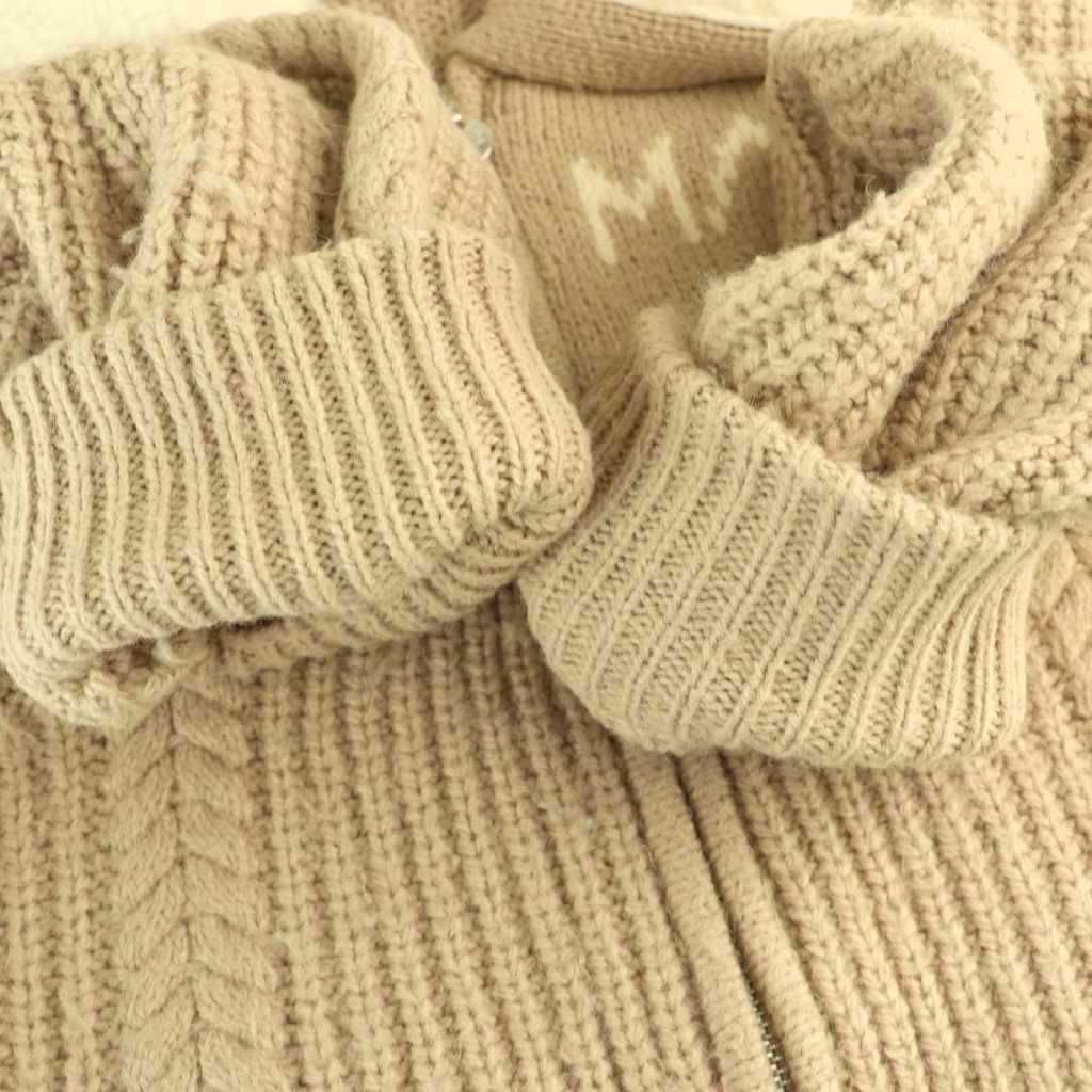 アンドマリー ANDMARY Mary logo zip tops ニットジャケット ブルゾン