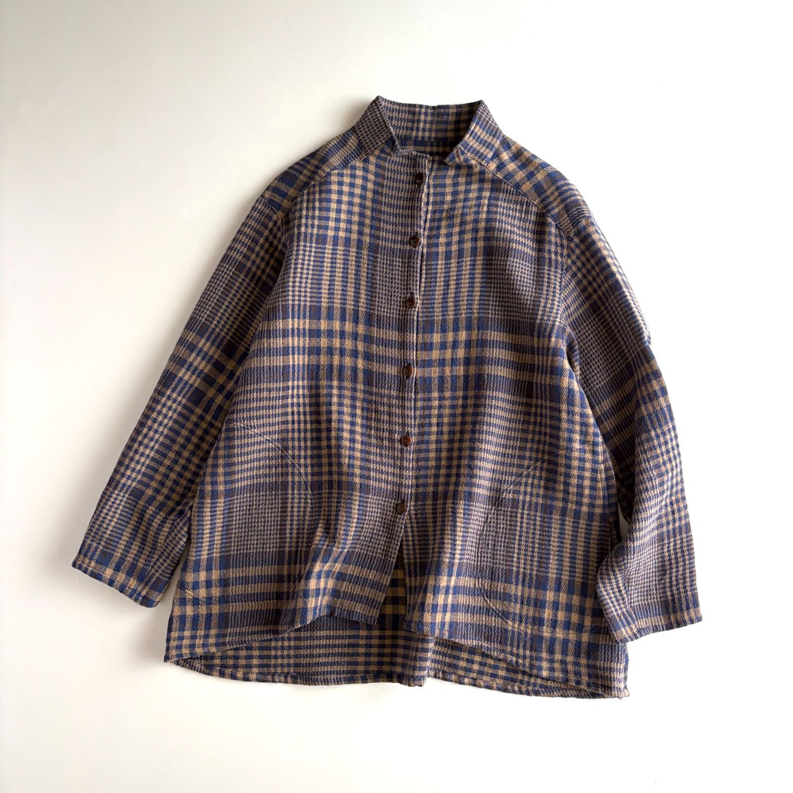 石見銀山 群言堂 登美 グンゲンドウ トミ / 綿毛 チェック スタンド