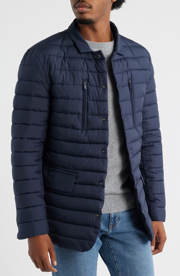 セイブ ザ ダック メンズ アウター ジャケット・ブルゾン キルティング Save The Duck Elias Quilted Wateresistant Puffer Jacket Blue Black ブラック
