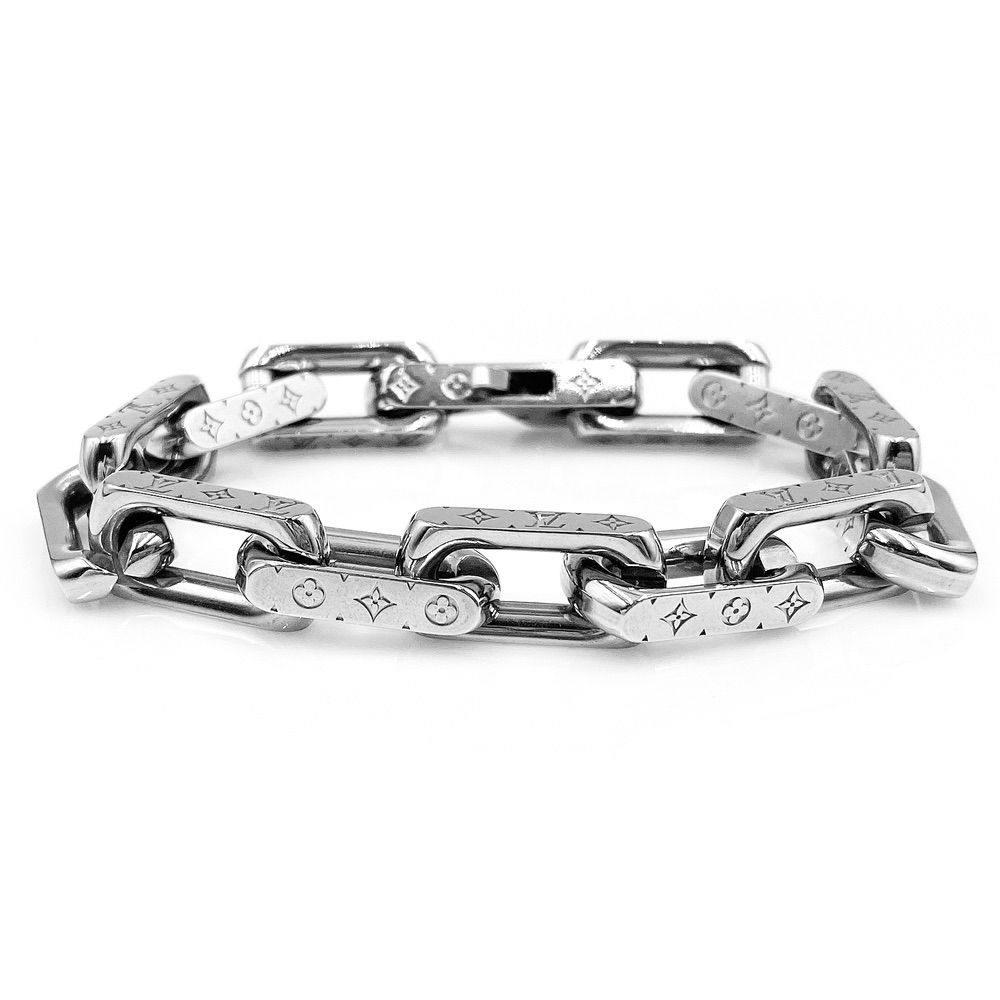 美品】ルイ ヴィトン LOUIS VUITTON ブレスレット チェーン モノグラム