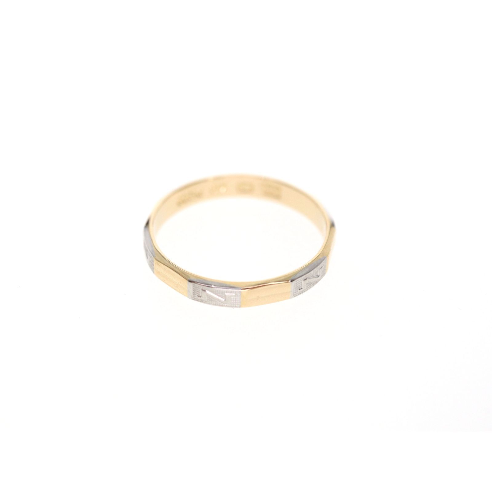 中古】K18 / pt900 コンビリング 約2.98g 約16号 ゴールド 金 プラチナ