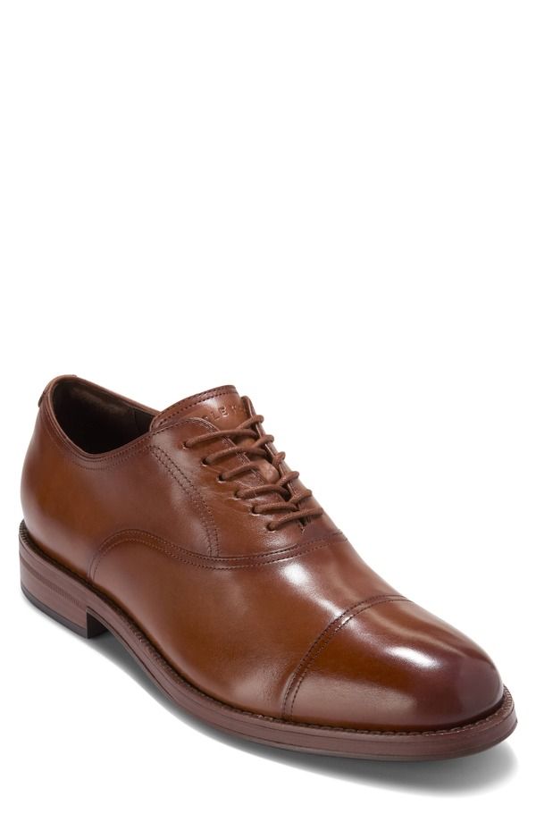 コールハーン メンズ シューズ オックスフォード キャップ Cole Haan Ledley Grand Cap Toe Oxford Ch British Tan Dark Natural タン