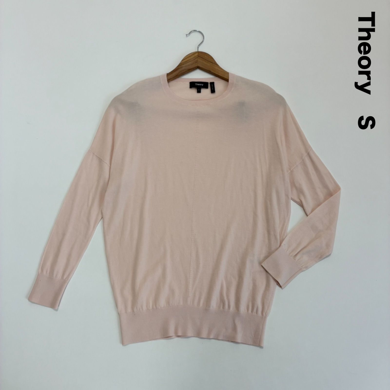 Theory セオリー☆NEW WEFT ARSHELLE コットンニットプルオーバー S 