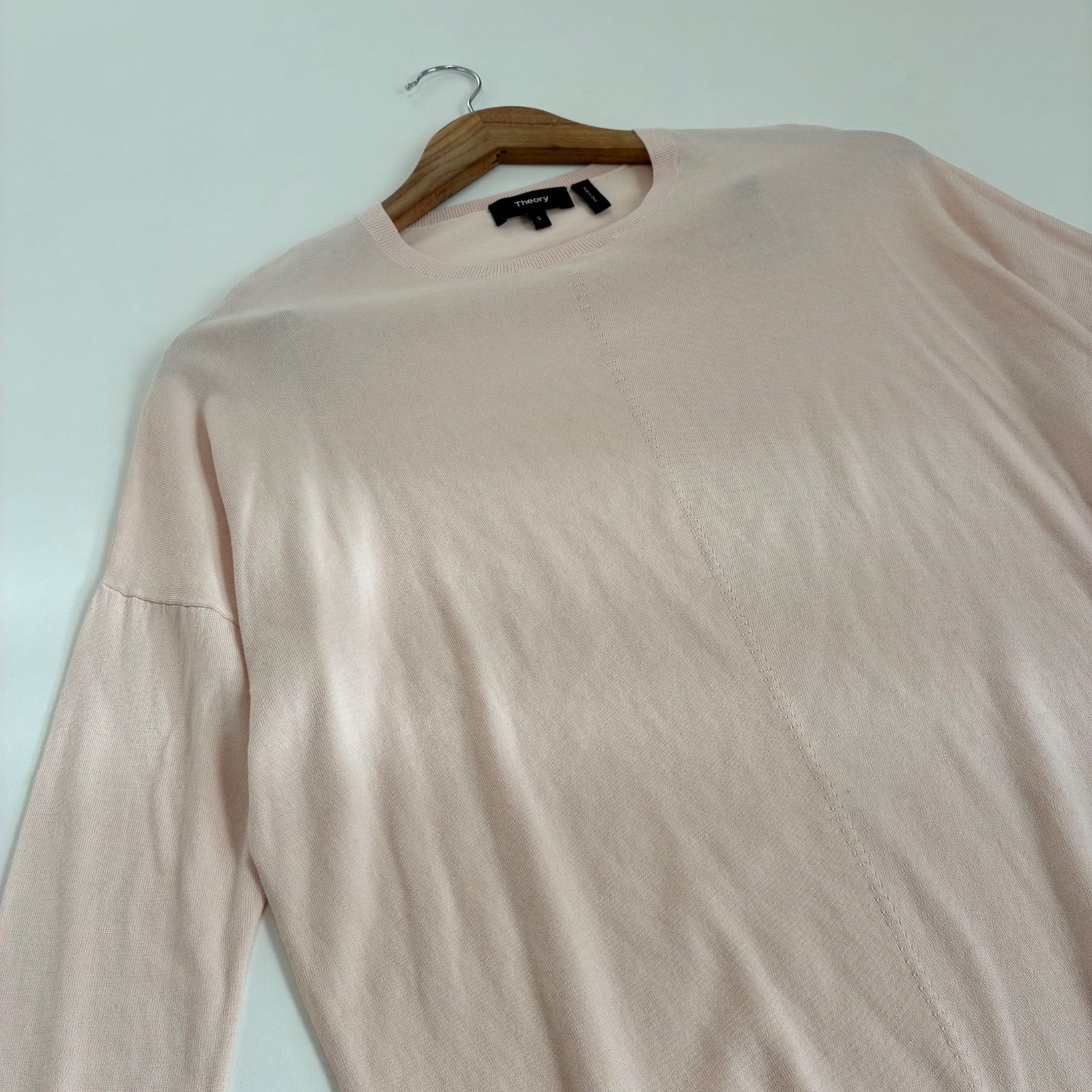 Theory セオリー☆NEW WEFT ARSHELLE コットンニットプルオーバー S 