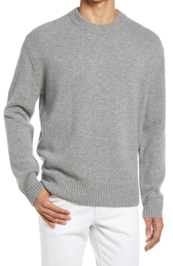 フレーム メンズ アウター パーカー・スウェット クルーネック セーター FRAME Cashmere Crewneck Sweater Gris