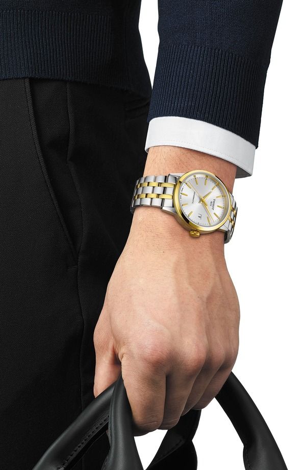 ティソット メンズ アクセサリー 腕時計 Tissot Classic Dream Swissmatic TwoTone Bracelet Watch 42mm Silver シルバー